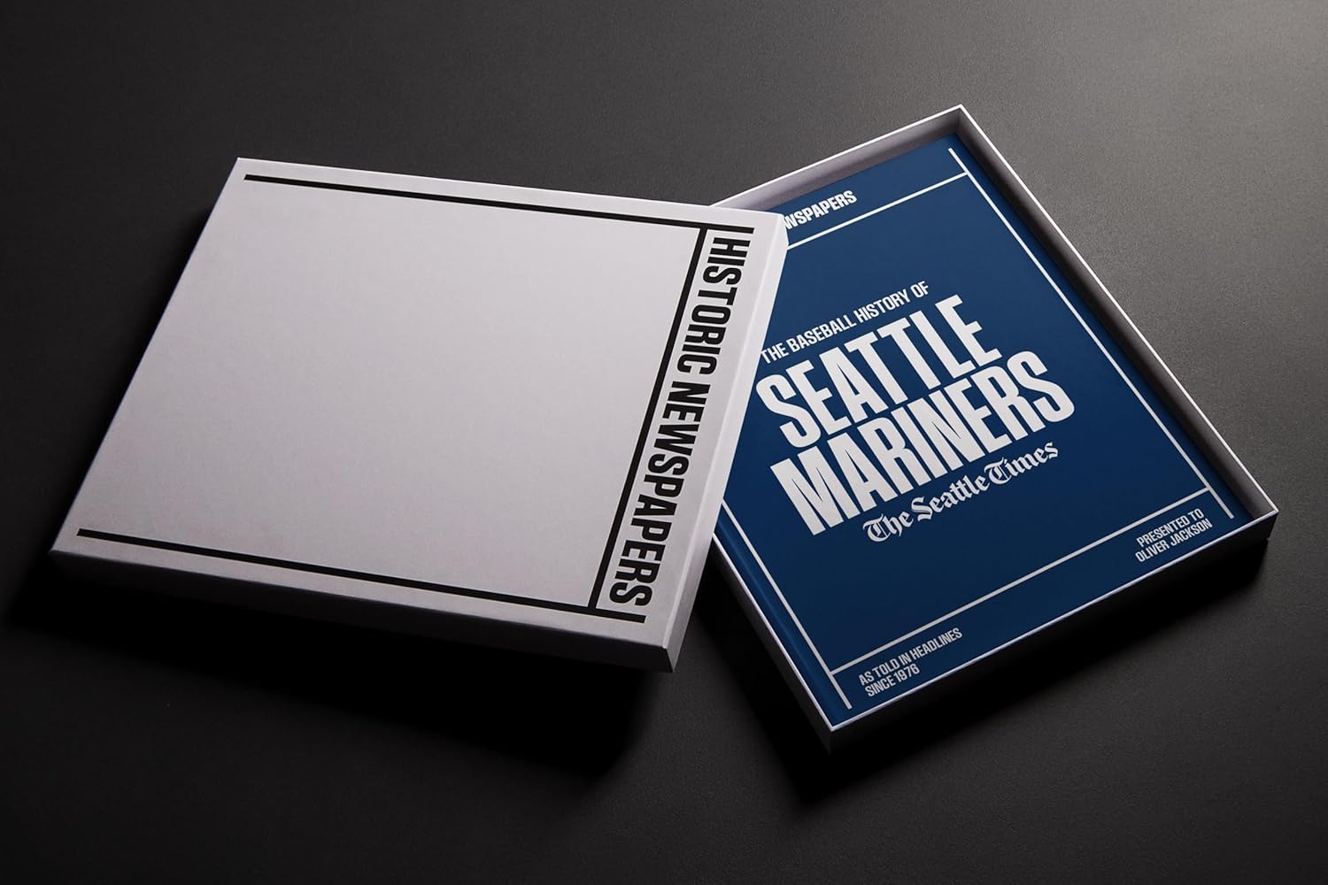 Signature gifts Personalized Baseball History Book - Sports Fan Gift - A Major League History Told Through Archive Newspaper Coverage