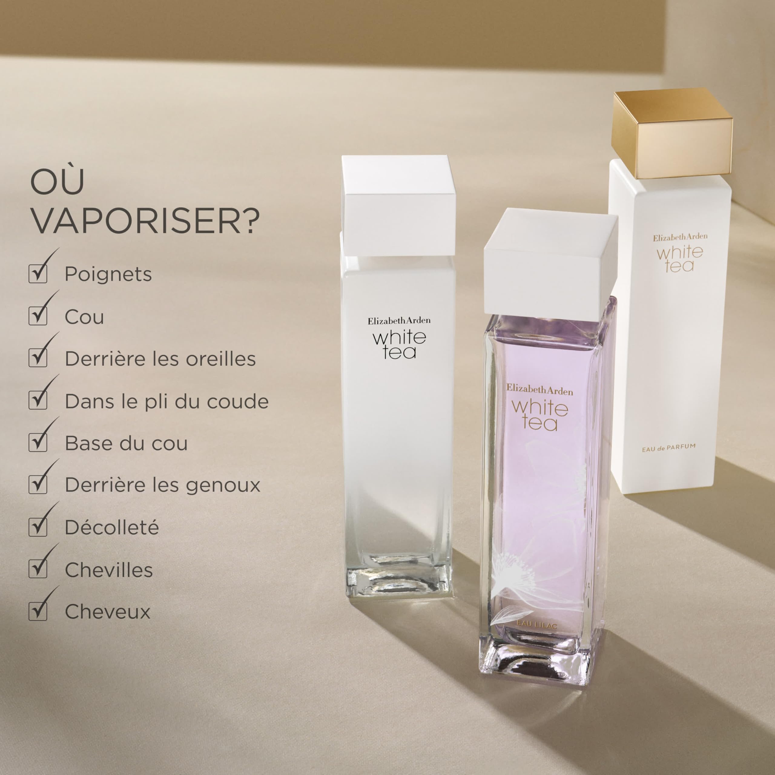 Elizabeth Arden, Coffret White Tea, Parfum fleuri et vif, 3 miniatures de 10ml, Eau de Parfum, Eau de Toilette, Floral, Cadeau femme