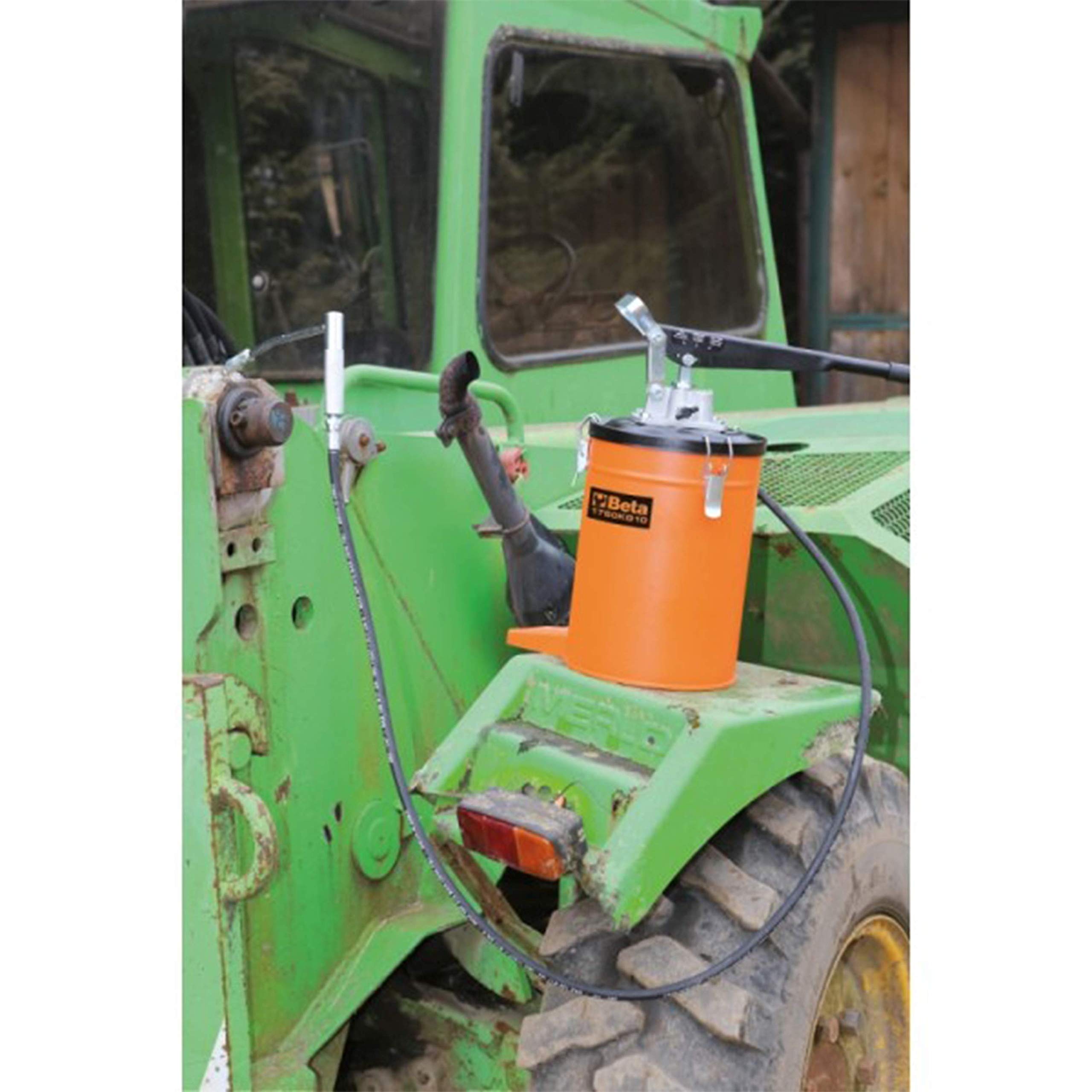 BETA 1750KG10 - Ingrassatore a leva da 10 kg con tubo ad alta pressione da 2 m
