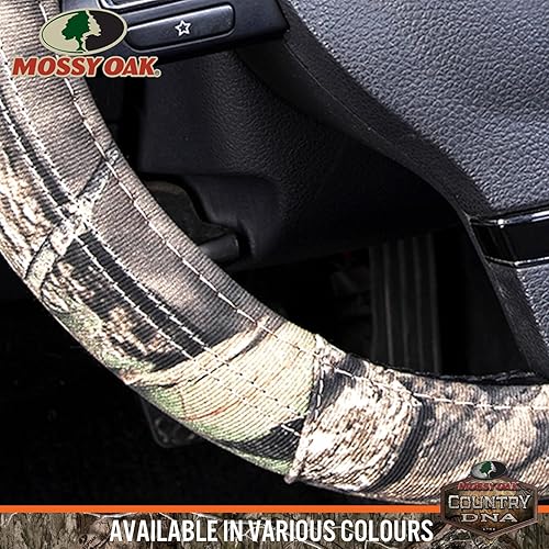 Miniatura 4 de Mossy Oak Funda completa para volante de camuflaje, hecha de sarga de algodón de alta calidad, ajuste universal para 14 12 a 15 pulgadas, producto