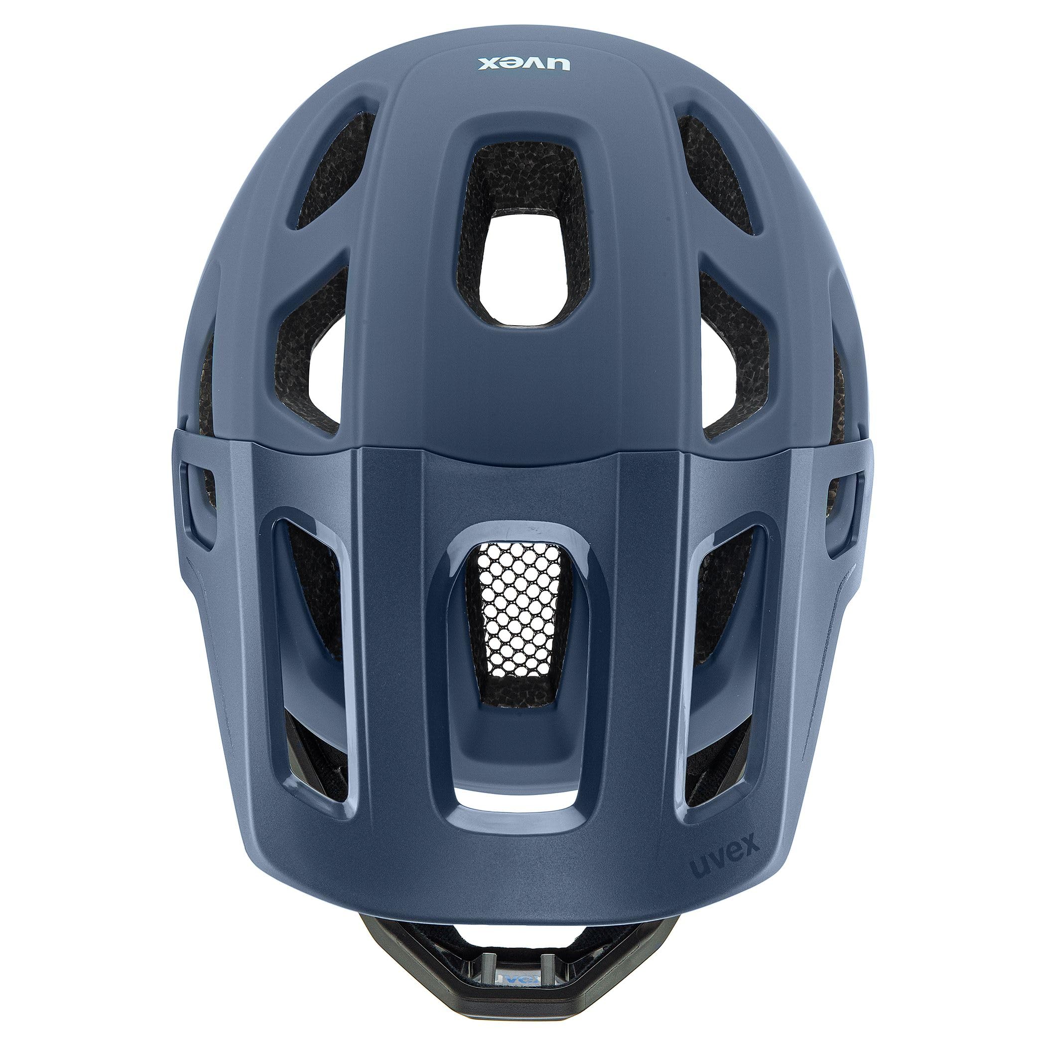 uvex react jr. fullface, kask rowerowy unisex-dzieci, dusk blue matt, 52-56 cm