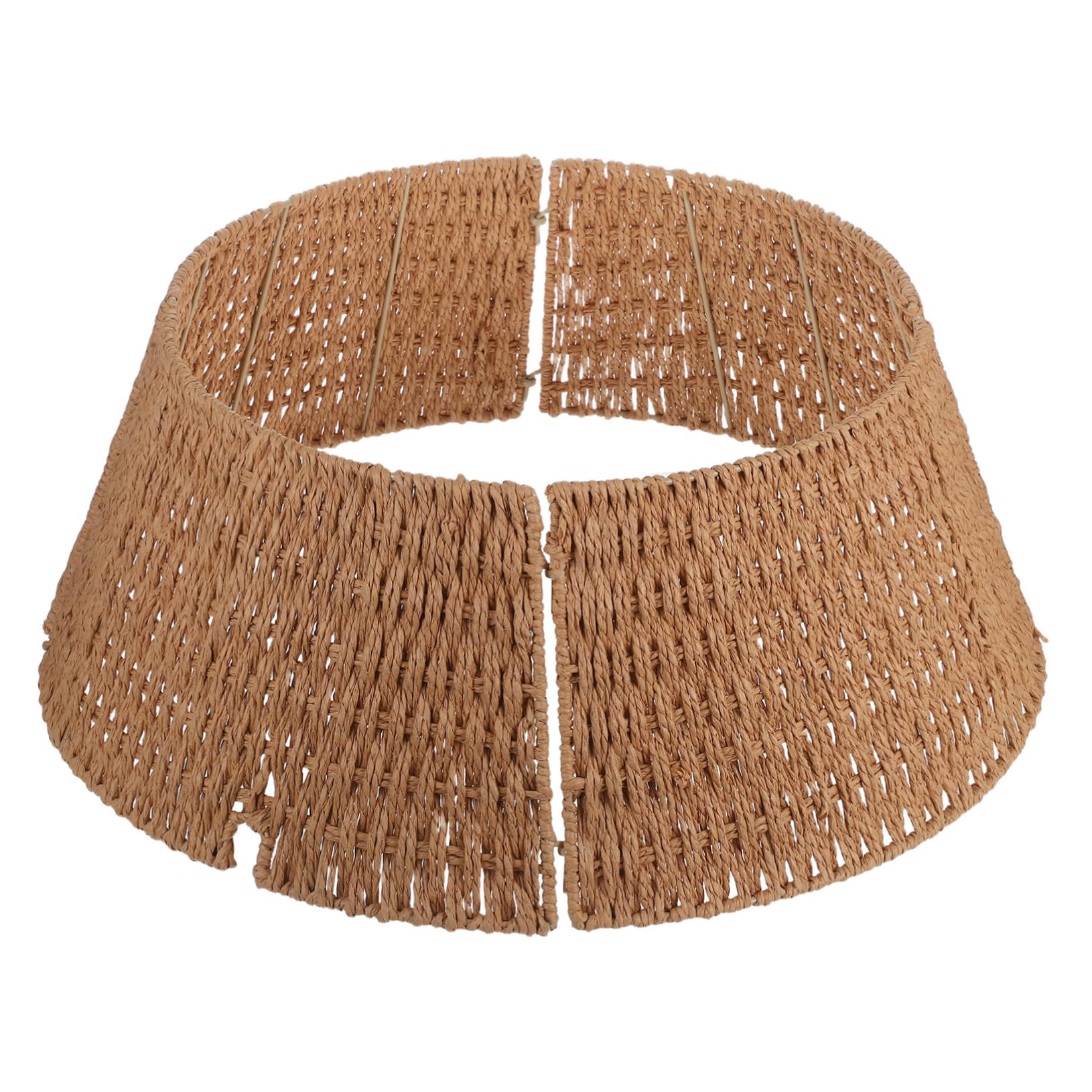 SOIMISS Collar de Árbol de Navidad Rústico de Cuerda Base Desmontable Falda Decorativa para Interiores Decoración Navideña Granja