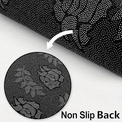 Miniatura 5 de Alfombra larga para pasillo con grabación de CD, 2 x 6 pies, alfombra de suelo de disco de vinilo de música retro, alfombra plegable delgada