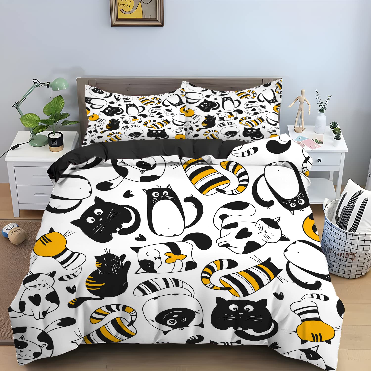 Beddengoed, 240 x 260 cm, paars, haas, microvezel, wasbaar, pluizig, zachte beddengoedset, luxe beddengoedset, geschikt voor volwassenen en kinderen, inclusief 2 kussenslopen van 80 x 80 cm