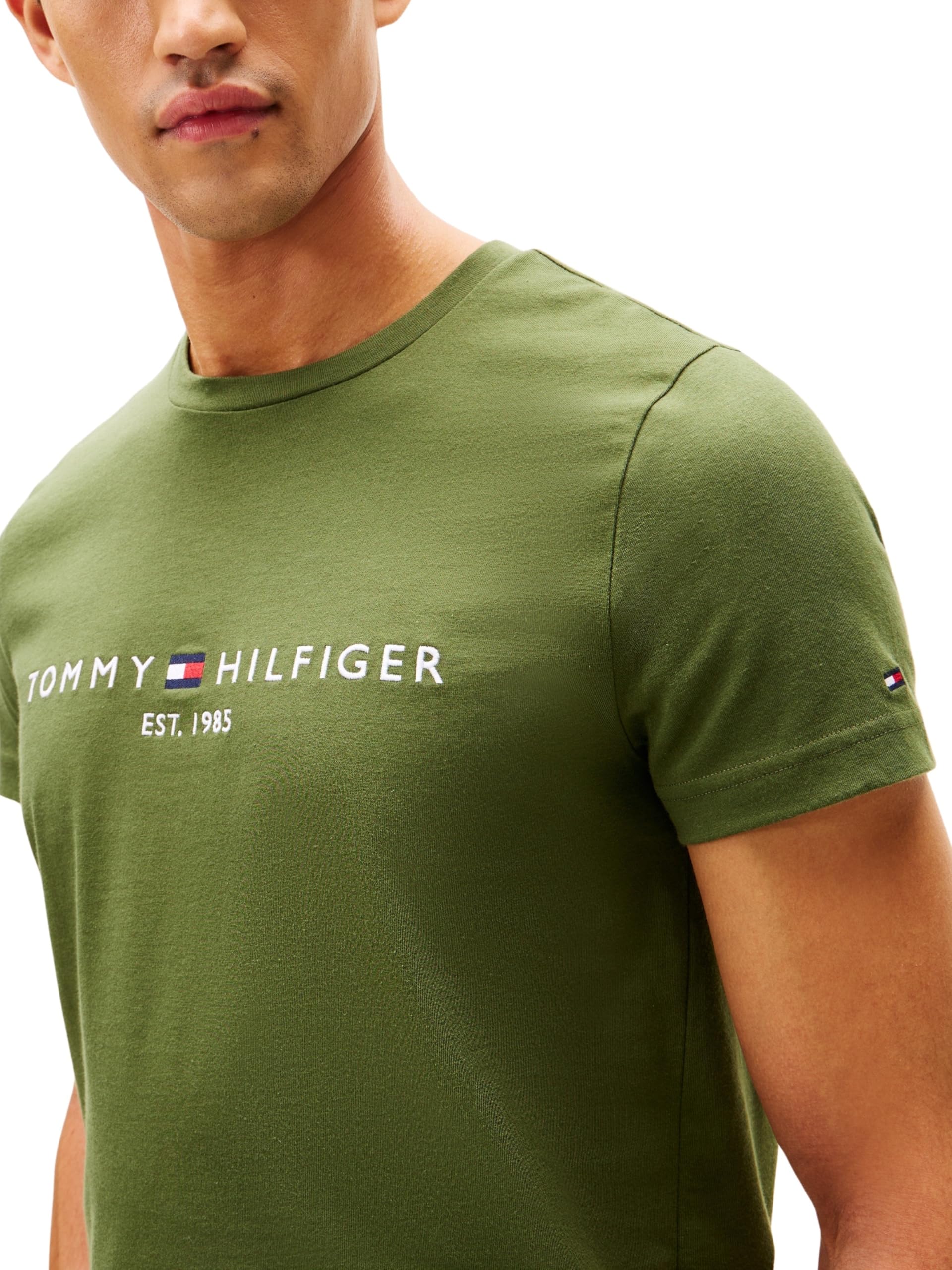Tommy Hilfiger Herren T-Shirt Kurzarm Slim Fit