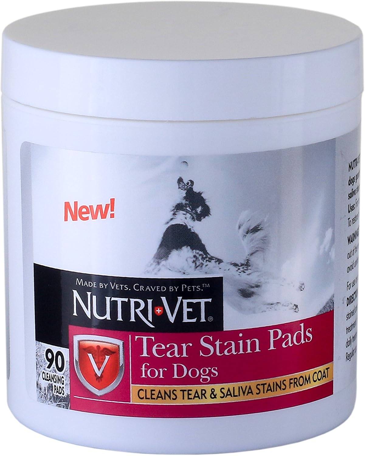 Nutri-Vet Tear Stain Removal Medicated Pads, 90 Count