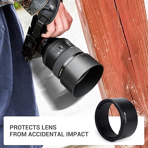 Miniatura 18 de Petal - Parasol atornillado para Sony FE 1.102-2.362 in f/4-5.6 Lente SEL2860 y Sony E PZ 0.630-1.969 in f/3.5-5.6 OSS SELP1650 en Sony ZV-E1 ZV-E10