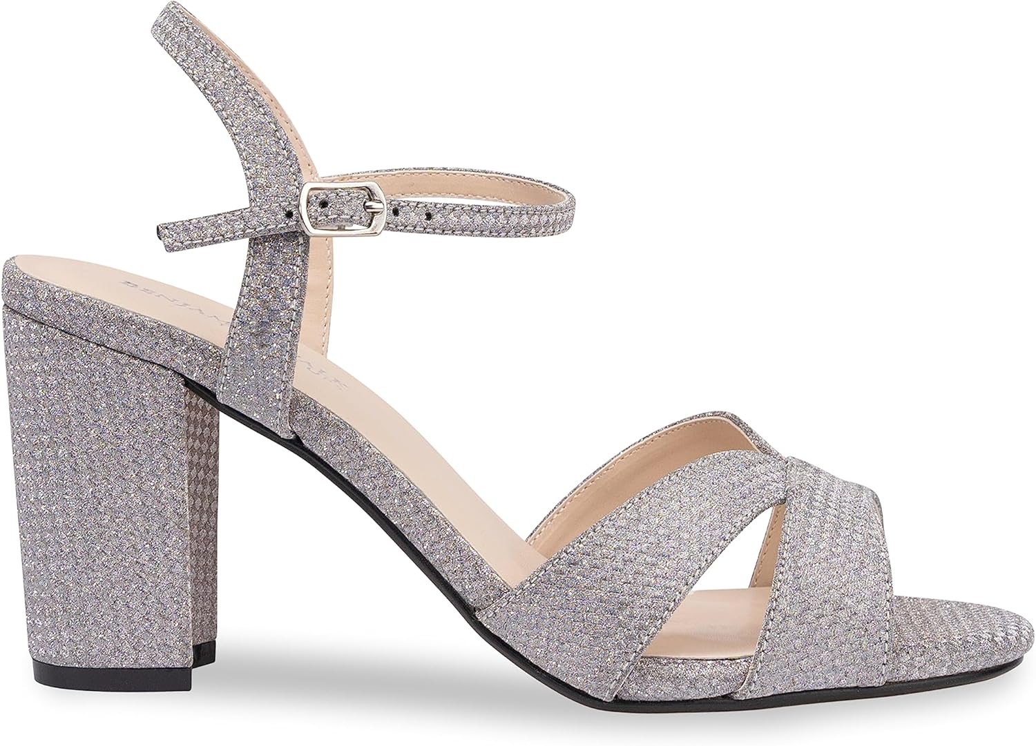 Touch Ups Women's Riley Heeled Sandal, Silver, 8 - Image 5