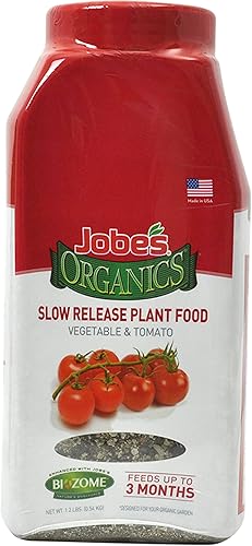 Miniatura 1 de Jobe's Organics 09086 - Alimento para plantas de tomate, 1 libra, color rojo