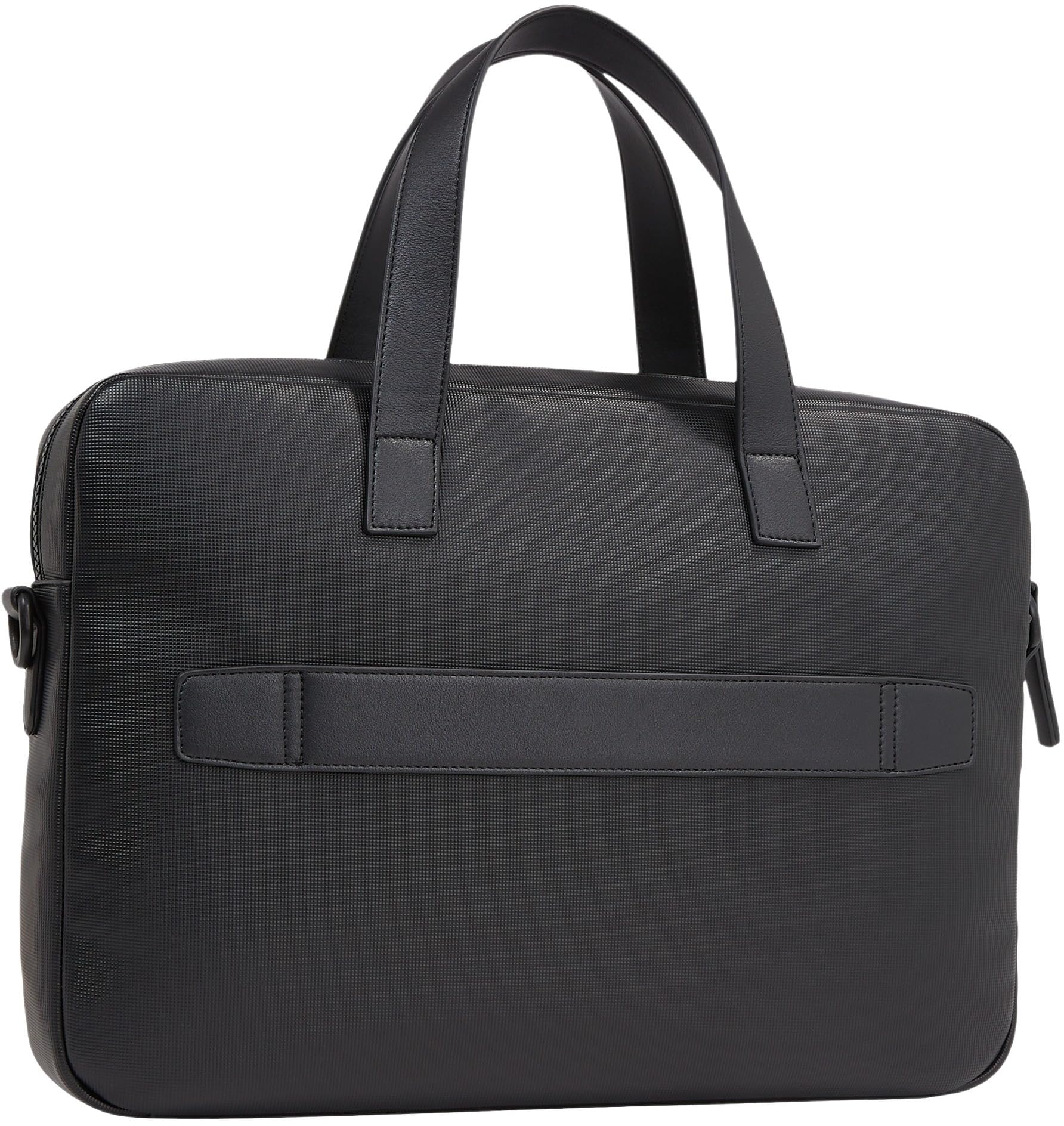 Tommy Hilfiger Sac pour Ordinateur Portable Homme Pique Slim Computer Bag avec Fermeture Éclair, Noir (Black), Taille Unique