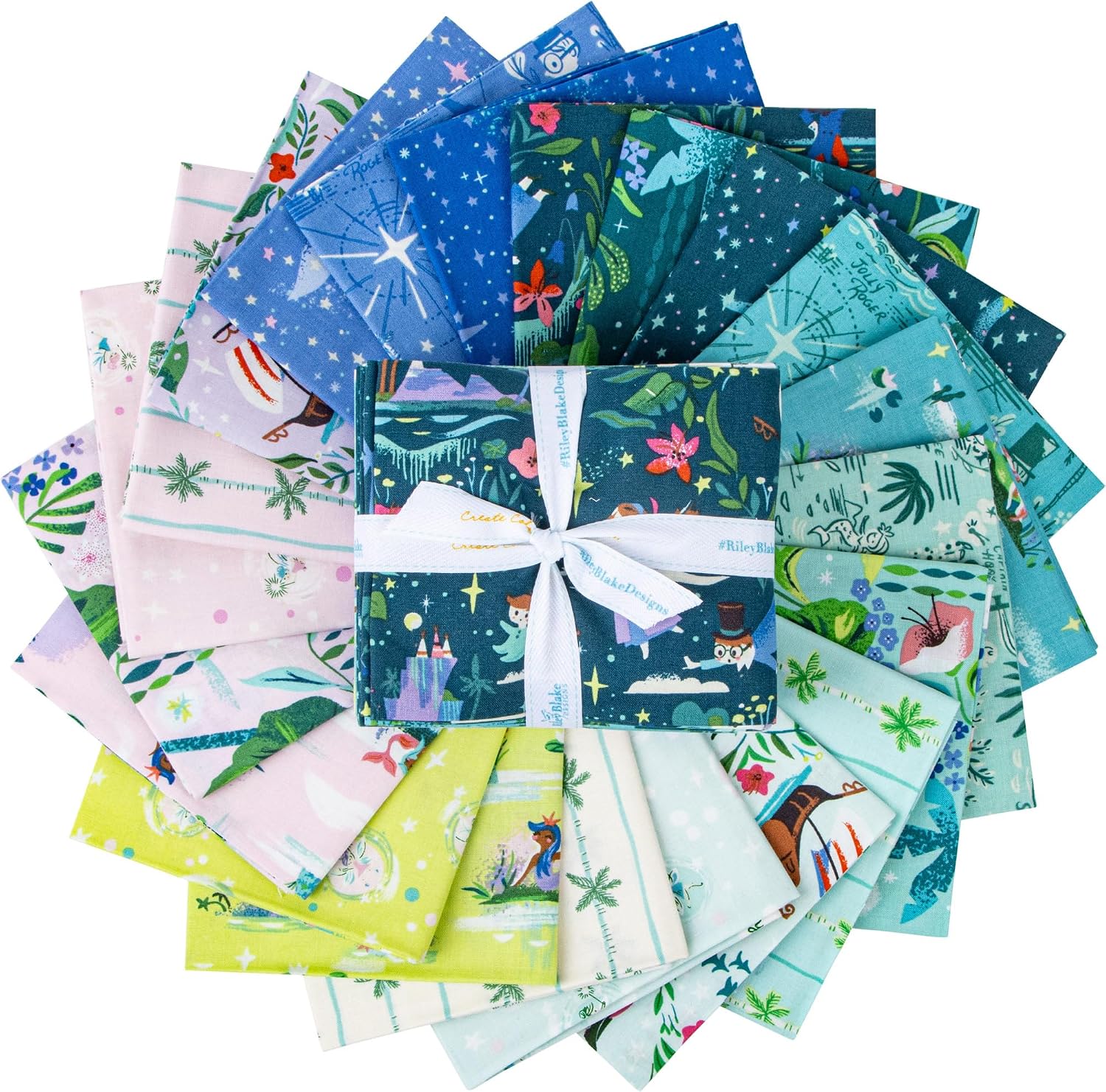Jill Howarth Forever Neverland 21 Fat Quarters Riley Blake Designs FQ-15900-21