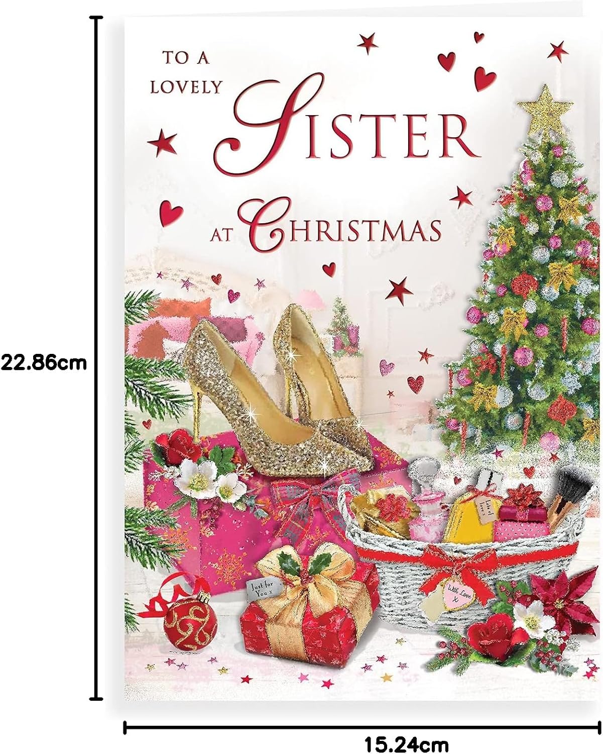 Regal Publishing Traditional Christmas Card Sister - 9 x 6 inches, C85443