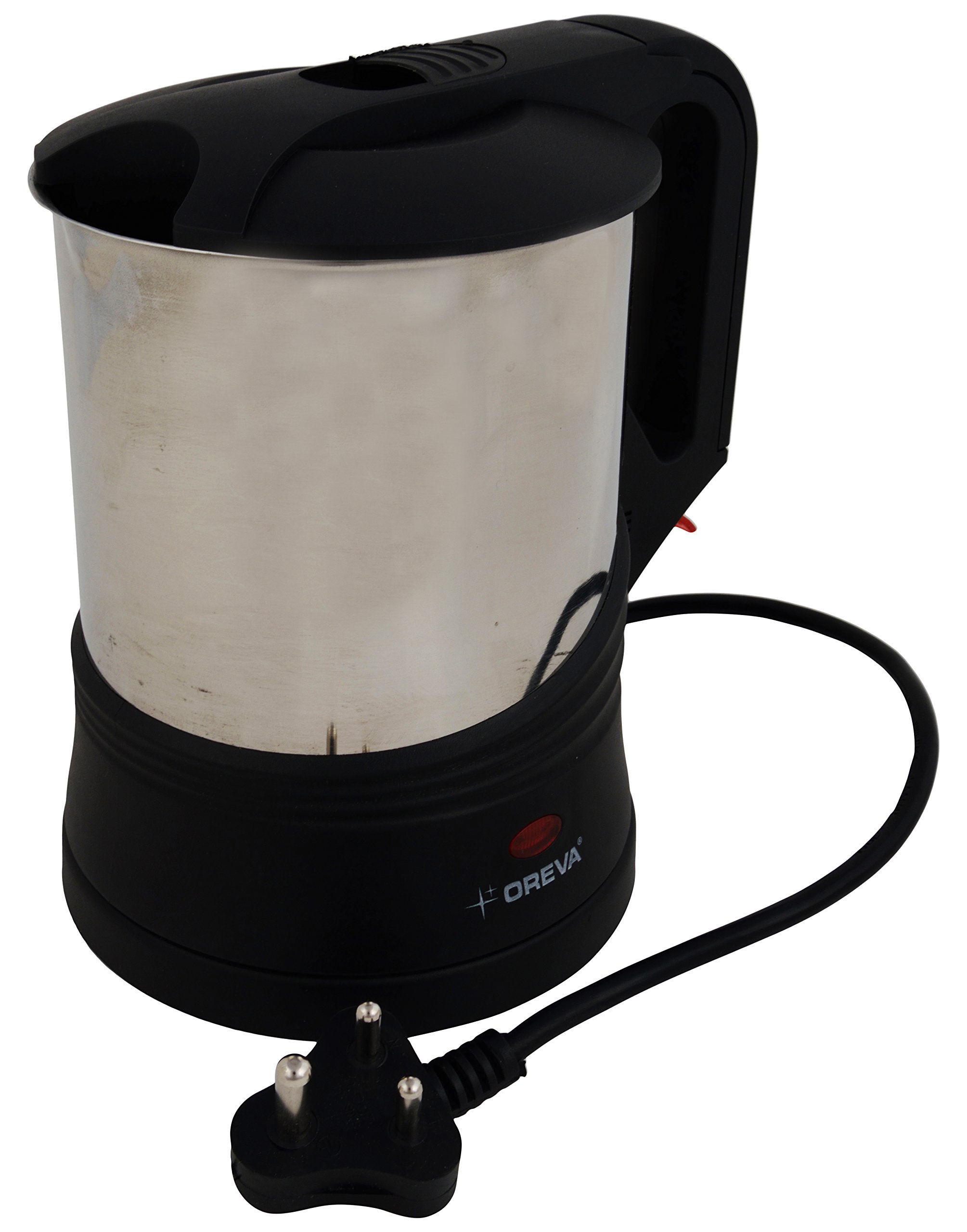Buy Oreva 1 Litre Elelctrical Kettle with Stainless Steel body Used as  Boiler for Milk, Tea, Water u0026 Soup | water heater jug for Home u0026 Office |  1350 watt (Black) Online