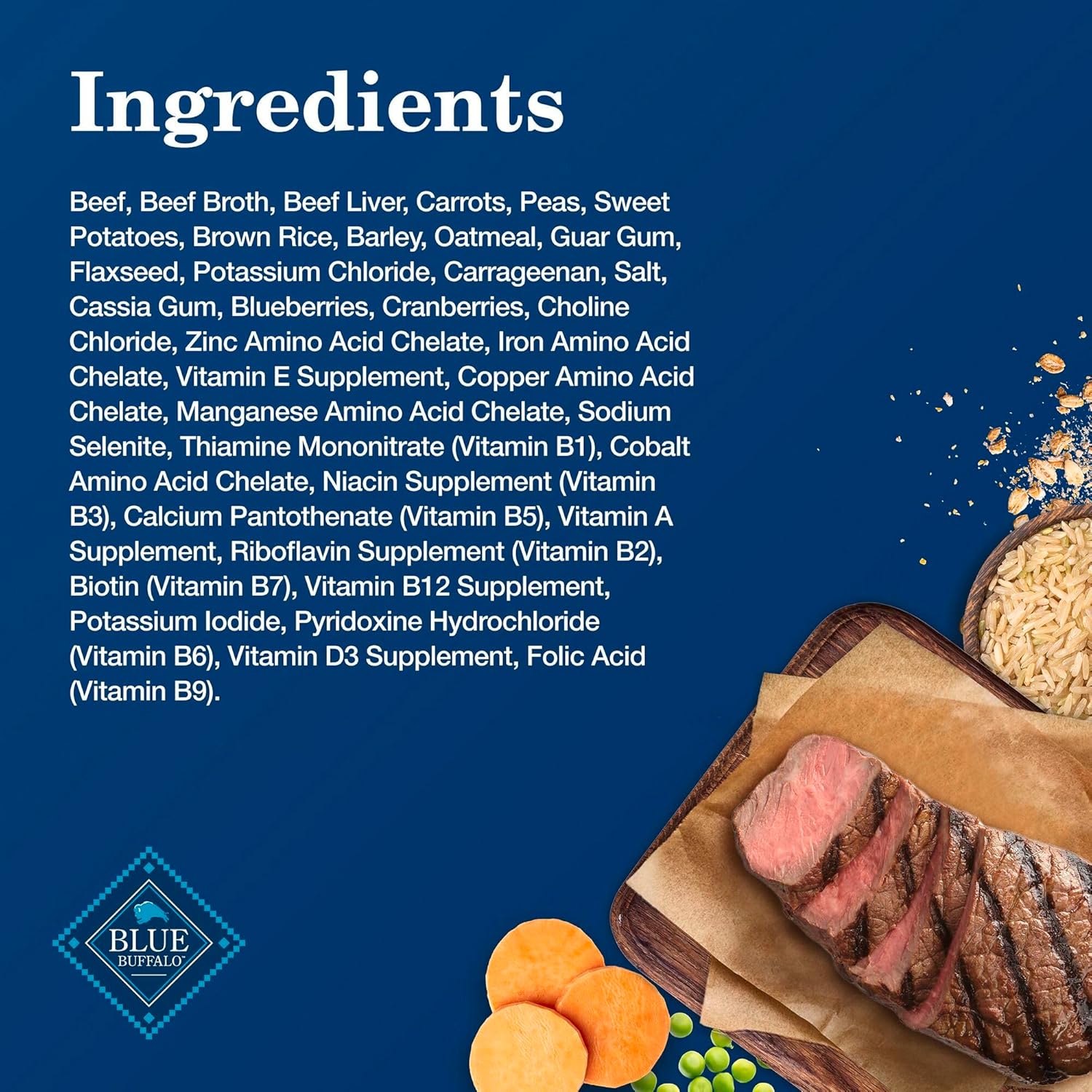 Blue Buffalo Homestyle Recipe Beef Dinner with Garden Vegetables Wet Dog Food for Adult Dogs, Chicken Recipe, 12.5 oz. Cans, 3 Count