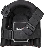 Vista 2 de Hultafors Work Gear HT5213 - Rodilleras de cuero de gel remachado para trabajo con cojín de gel grueso en capas, espuma de celda cerrada de alta