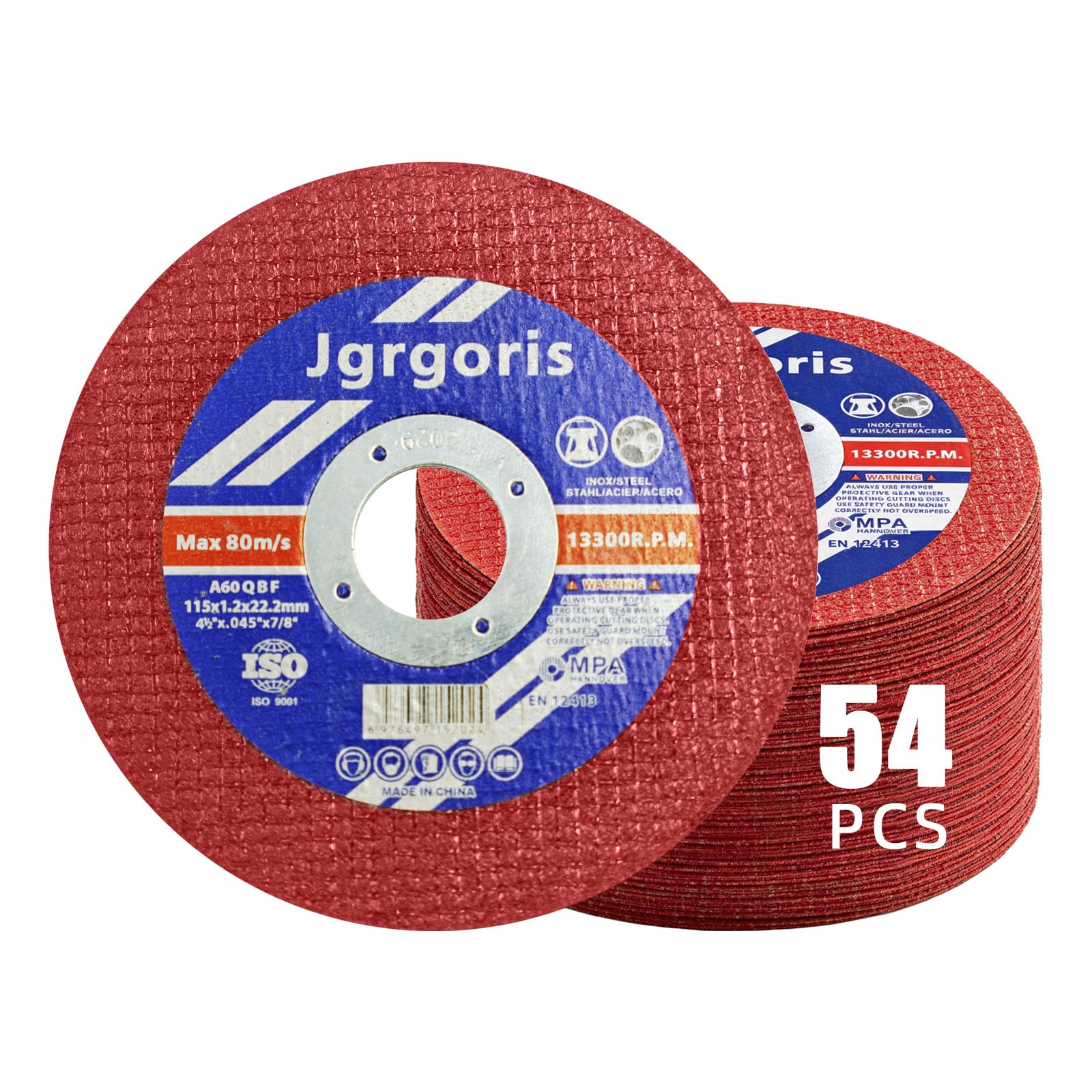 Cut-Off Wheels - 54 Pack for Metal & Stainless Steel -14