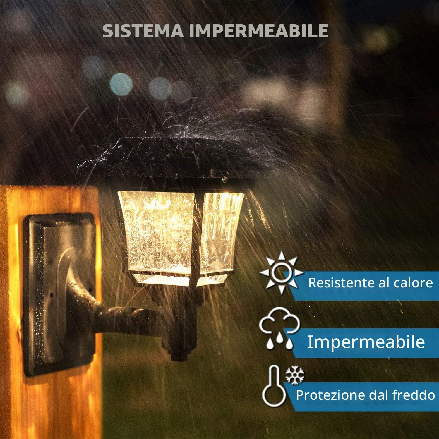 LeiDrail Luce Solare LED Esterno 4 Pezzi Faretti Solari a Led da Esterno Impermeabile 2 Modalità Lampada Solare per Giardino Patio Yard Deck