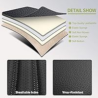 Vista 7 de AOOG Fundas de Asiento de Automóvil de Cuero, Fundas de Asiento Automotrices de Cuero Sintético para Automóviles SUV Camionetas, Fundas de Asiento