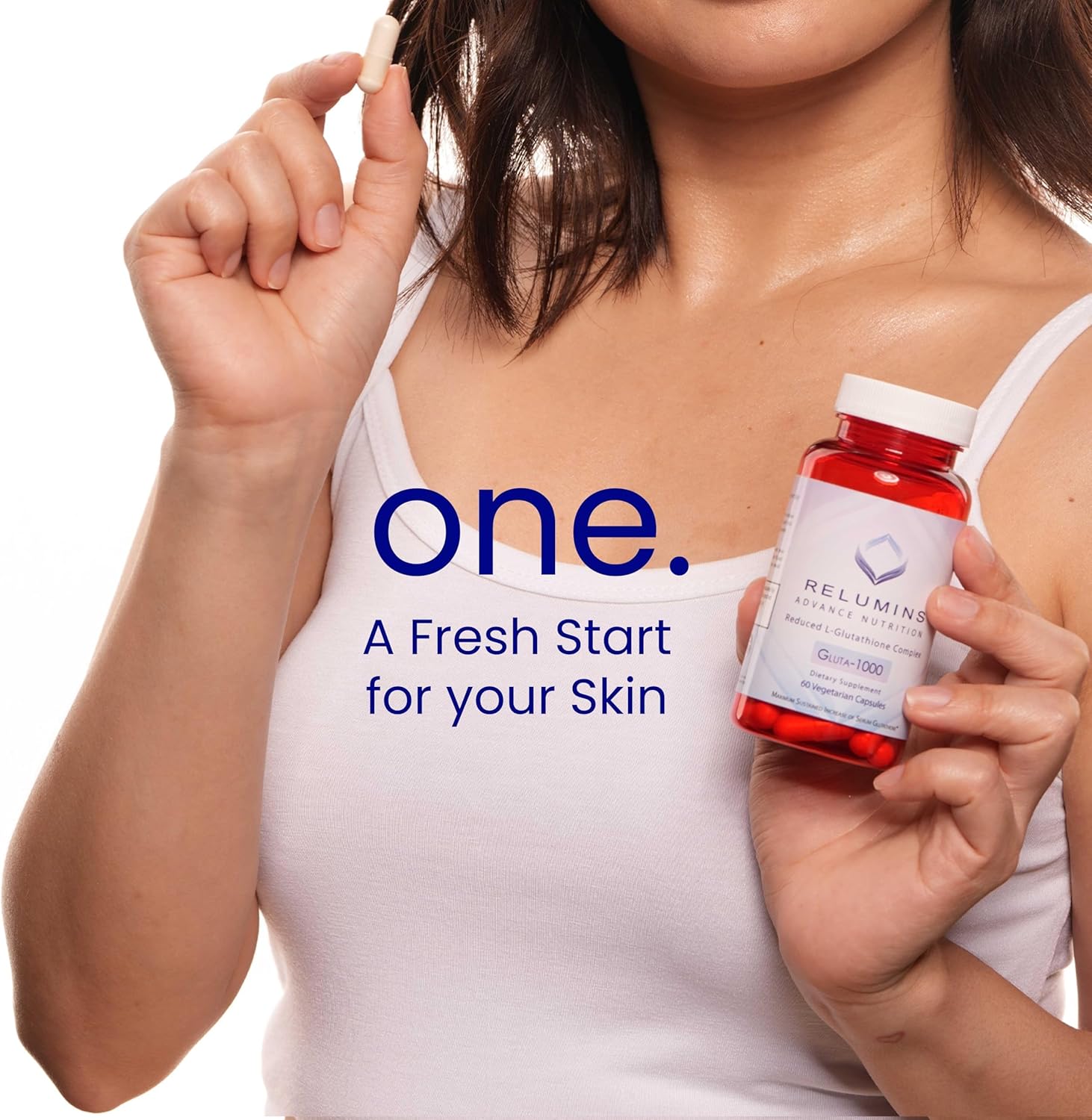 Relumins L-Glutathione Supplement Complex - Self-Love Essential - World’s Most Advanced Reduced Glutathione 1000mg with Alpha Lipoic Acid for Smoother & Brighter Skin, Made in USA - 60 Caps - Image 6