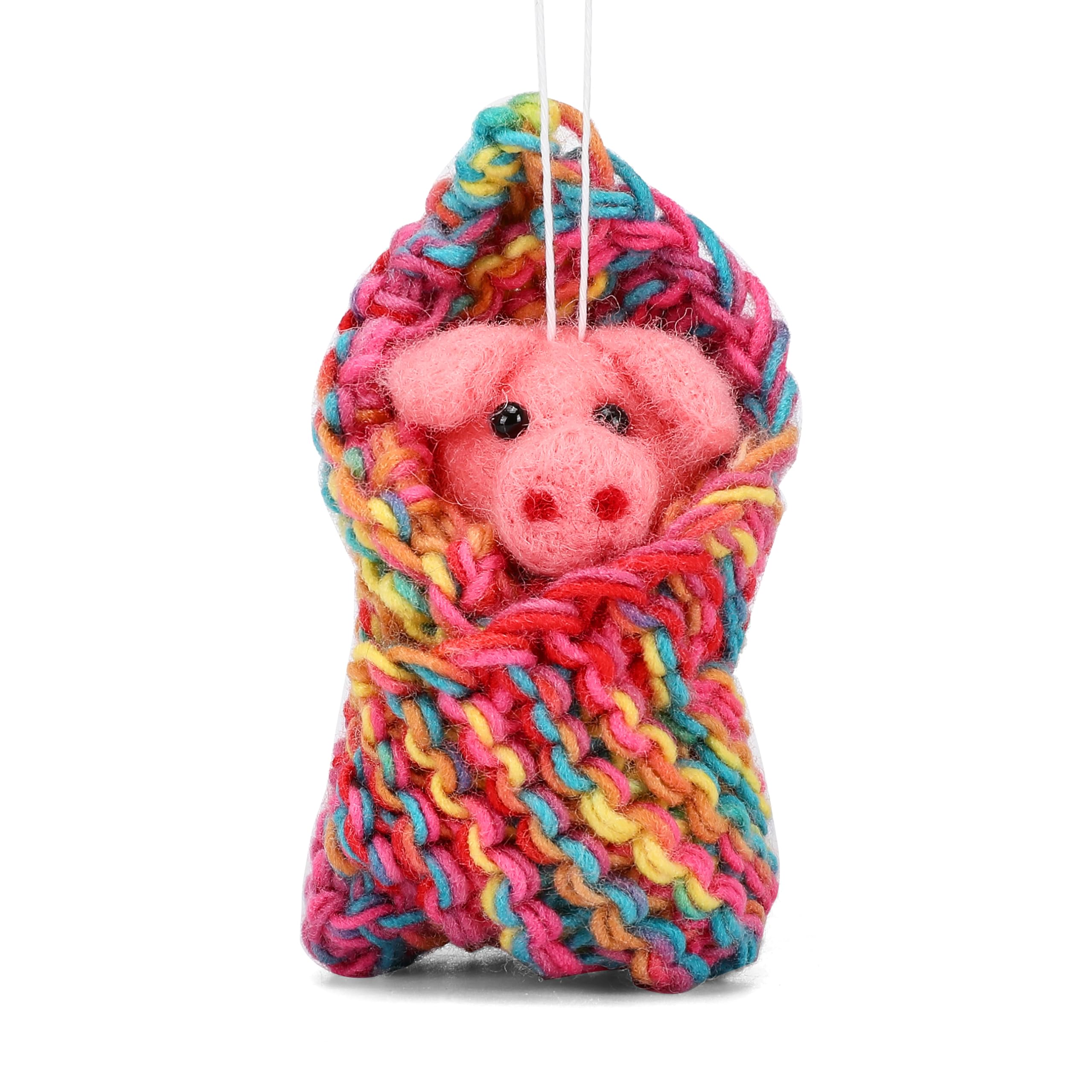 Asvp Shop Rainbow Pigs In Blankets Christmas Decoration - Xmas Hanging Ornament - Tree Decoration (Rainbow)