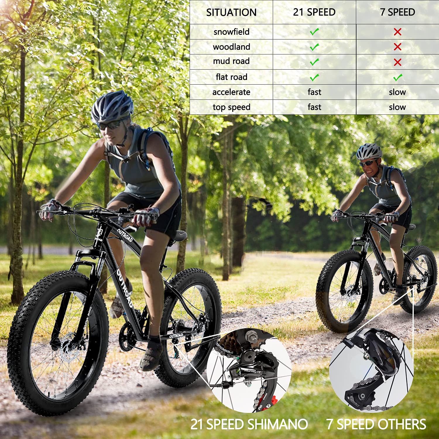 men's fat tire mountain bike