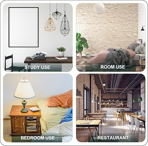 Miniatura 4 de Pantalla de lámpara colgante, pantalla de tela, 1 unidad, pantalla decorativa, exquisita, clip en tela, lámpara de mesa, accesorio de luz de tela,