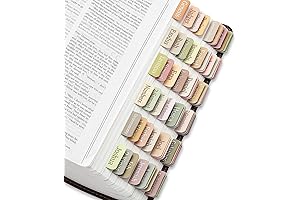 75 Laminated Bible Tabs for Women and Men: Boho/Morandi/Sunset Shades Theme Bible Study Supplies