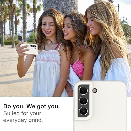 Miniatura 7 de DEENAKIN Funda de silicona para Samsung Galaxy S22, suave y sedosa, de goma, de gel, con forro de microfibra suave, ajuste delgado, funda protectora