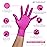 FRAMAR Pink Gloves Disposable Latex Free Large - Nitrile Gloves Large, Non Latex, Powder Free, Guantes De Nitrilo, For Hair Dye, Salon, Cleaning, Tattoo, Food Prep, Extra Durable - 100 Pack