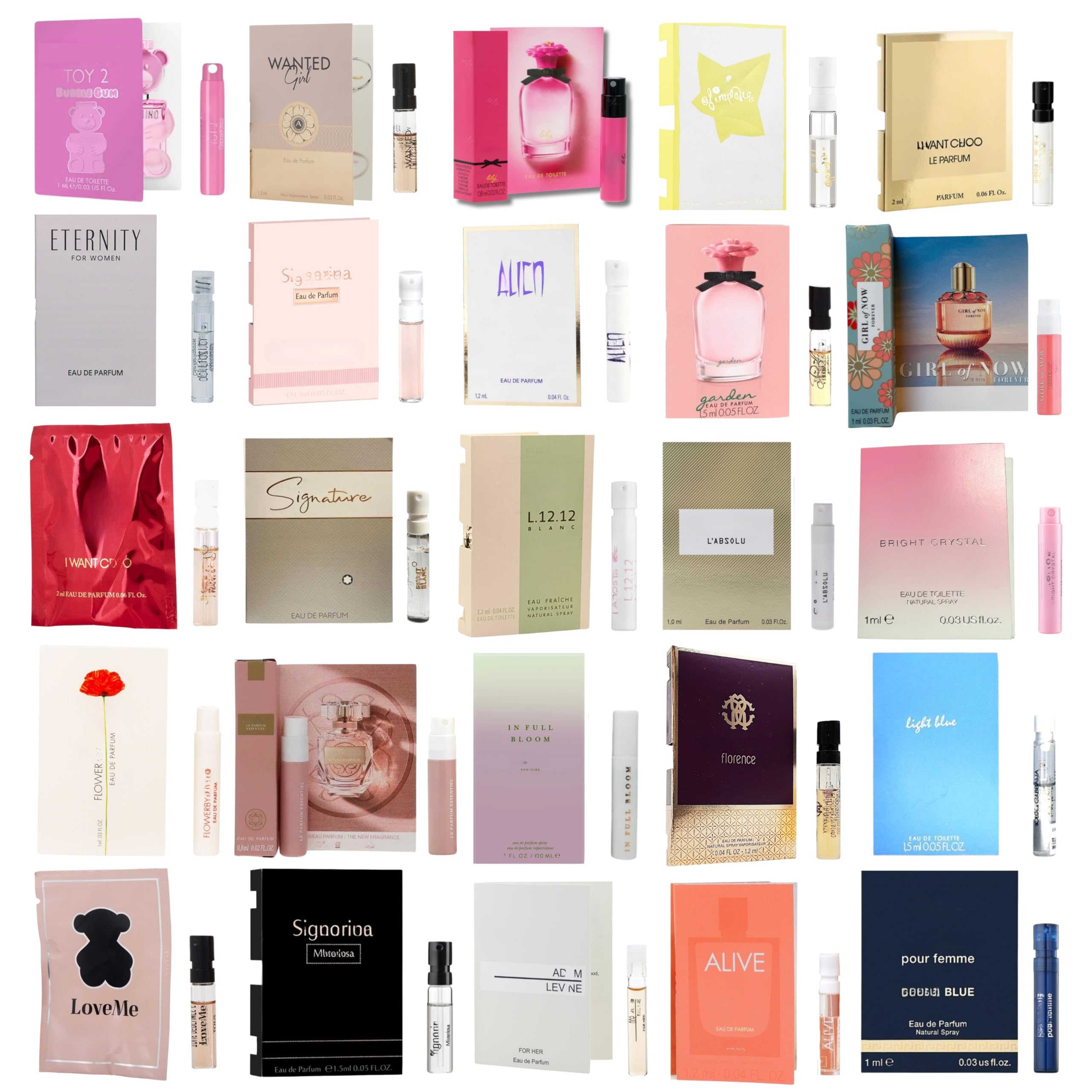 Infinite Scents Perfume Sampler Set for Women – 12 Randomly Selected Designer Fragrances