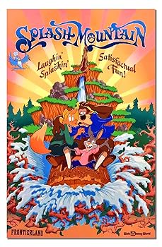 Splash Mountain Disneyland Poster (11x17) Vintage