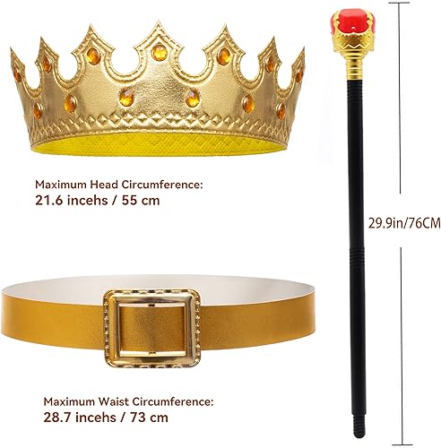 Miniatura 6 de Disfraz de Príncipe Encantador para niños, disfraz de rey real para niños, disfraz de príncipe real para fiesta de cosplay, 4-13 años