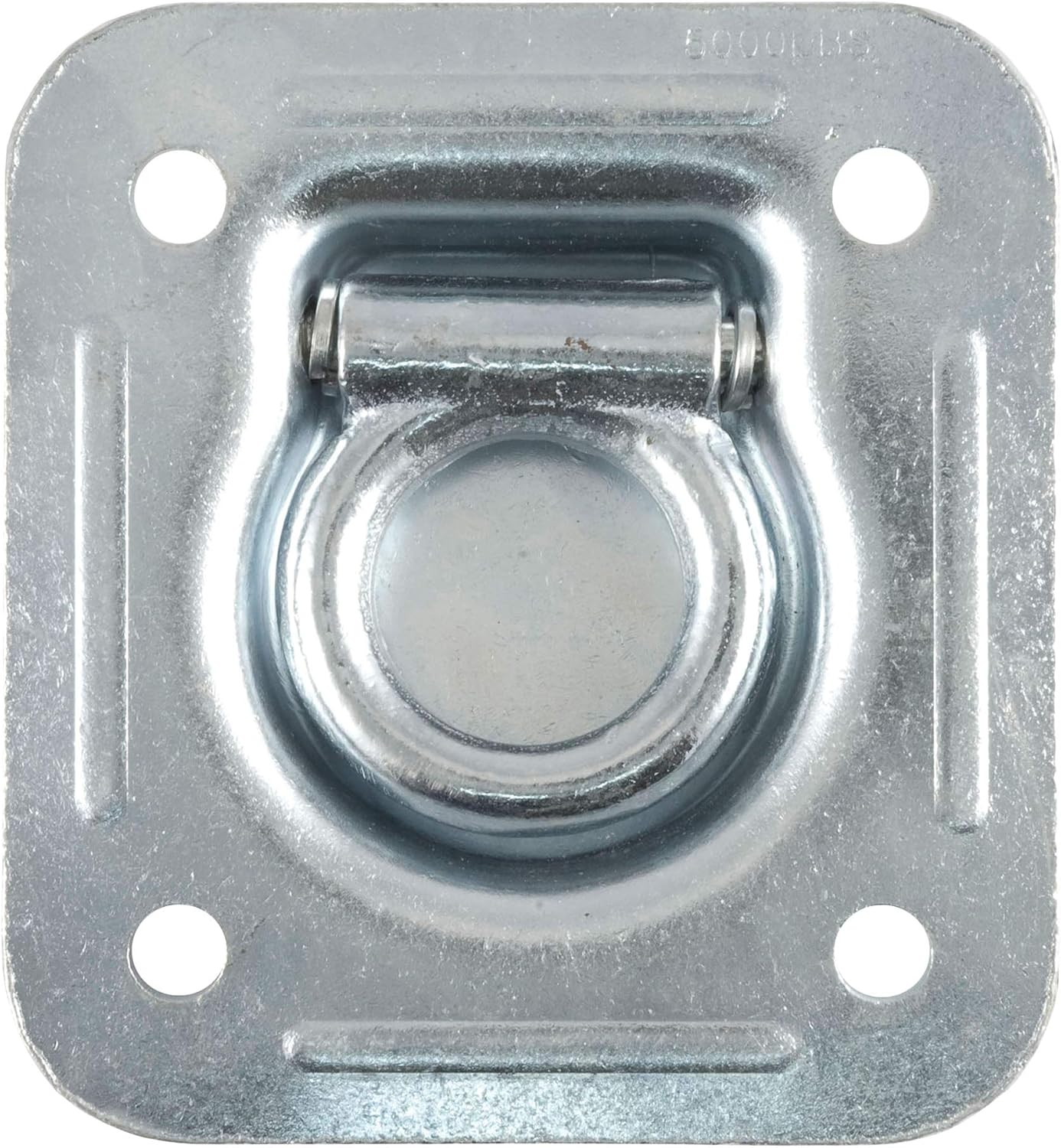 CURT 83600 1-1/2-Inch Recessed Trailer Rope Ring Tie Down Anchor, 5,000 lbs Break Strength