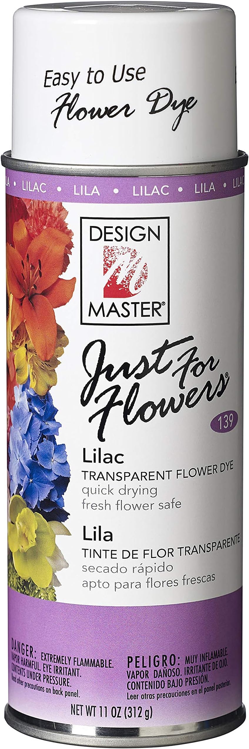 Design Master Just for Flowers Spray Dye, Lilac, 4 Piece