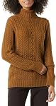 Amazon Essentials Women's Standard Fisherman Cable Turtleneck Sweater