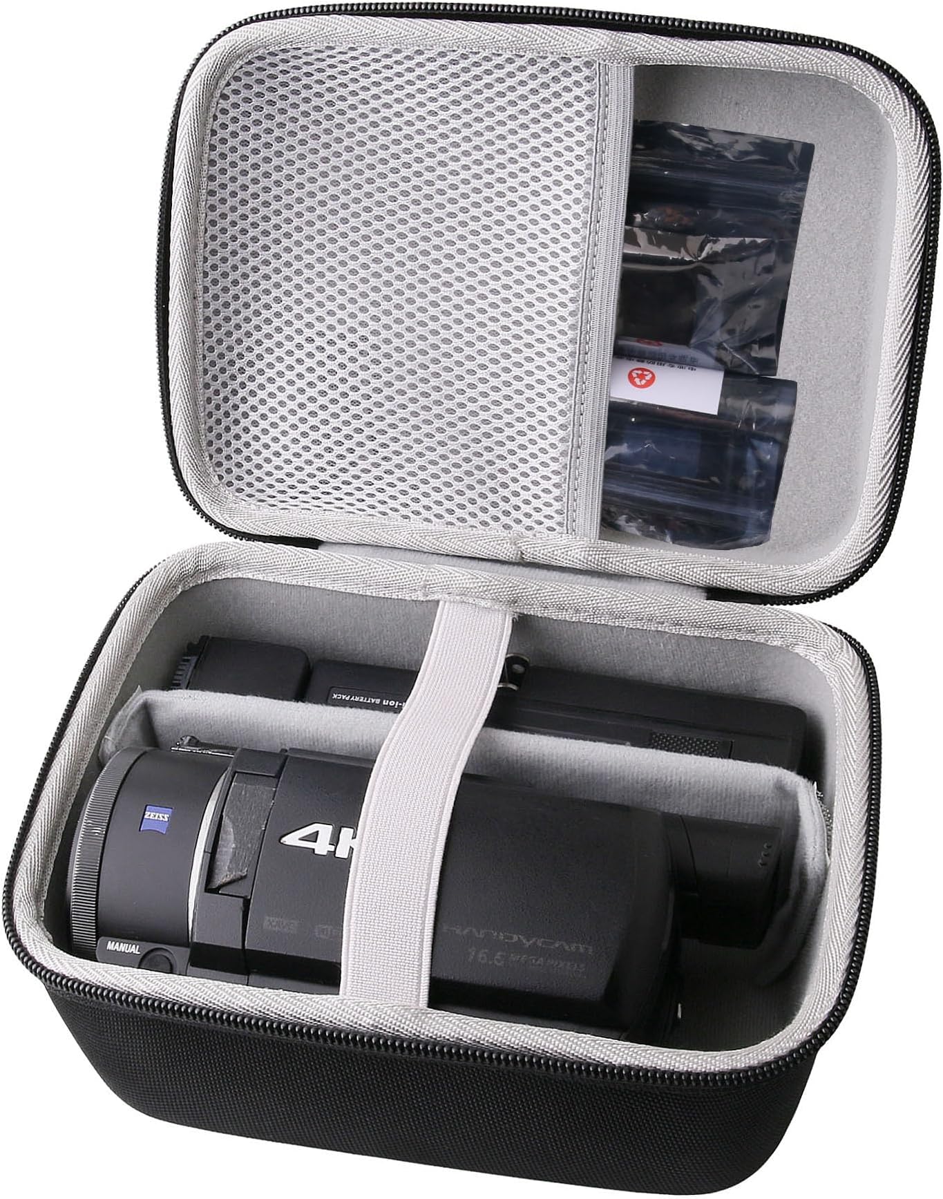 Hard EVA Carrying Case Compatible with Sony FDR-AX53/ FDR-AX43/Panasonic HC-V785/HC-V770/ kimire/SEREE Video Camera Full HD 1080P Camcorder package case