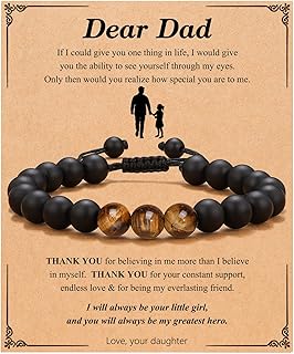 D Dongjiangjin Gift To My Man Bracelet s for Boyfriend Husband Men Dad Son Uncle Anniversary Birthday Christmas Father's Day for Him, Stainless Steel, No Gemstone