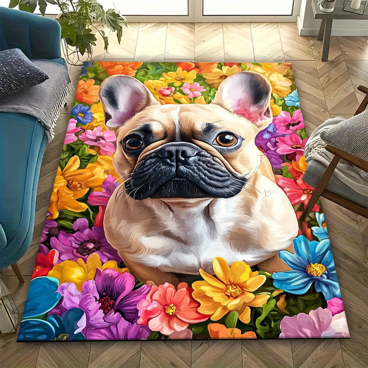 Tapis chien imprimé 3D anti-fatigue pour le confort de votre salon