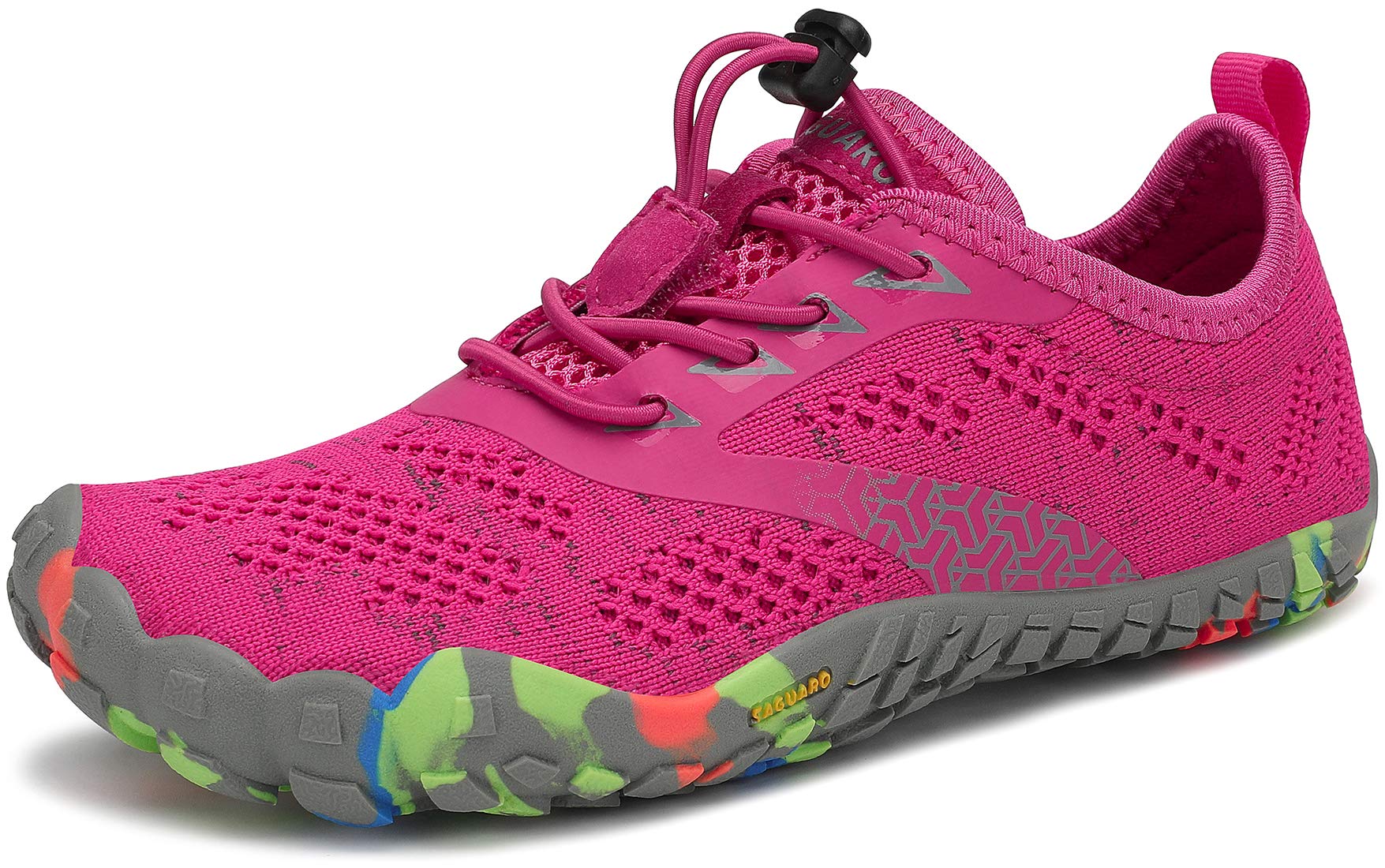 SAGUARO Minimalistas Barefoot Zapatillas de Trail Running Niños Zapatillas de Deporte Transpirables para Exterior Interior