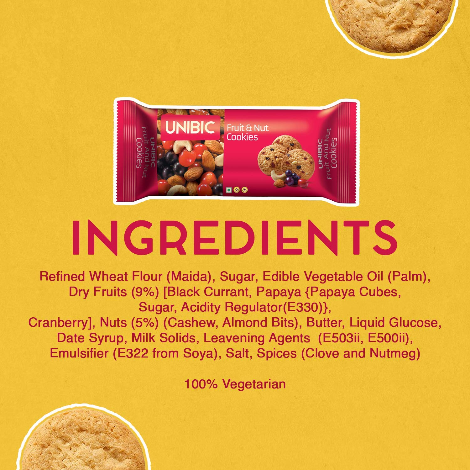 Fruit & Nut Cookies 67.5G/75G (weight may vary). - Image 2 thumbnail