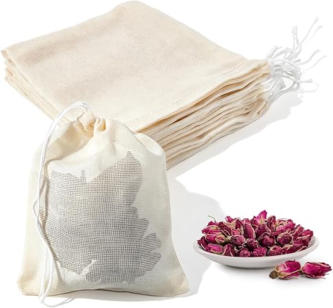 25 Pcs Spice Bags for Cooking, Muslin Bags for Cooking, Reusable Empty ...