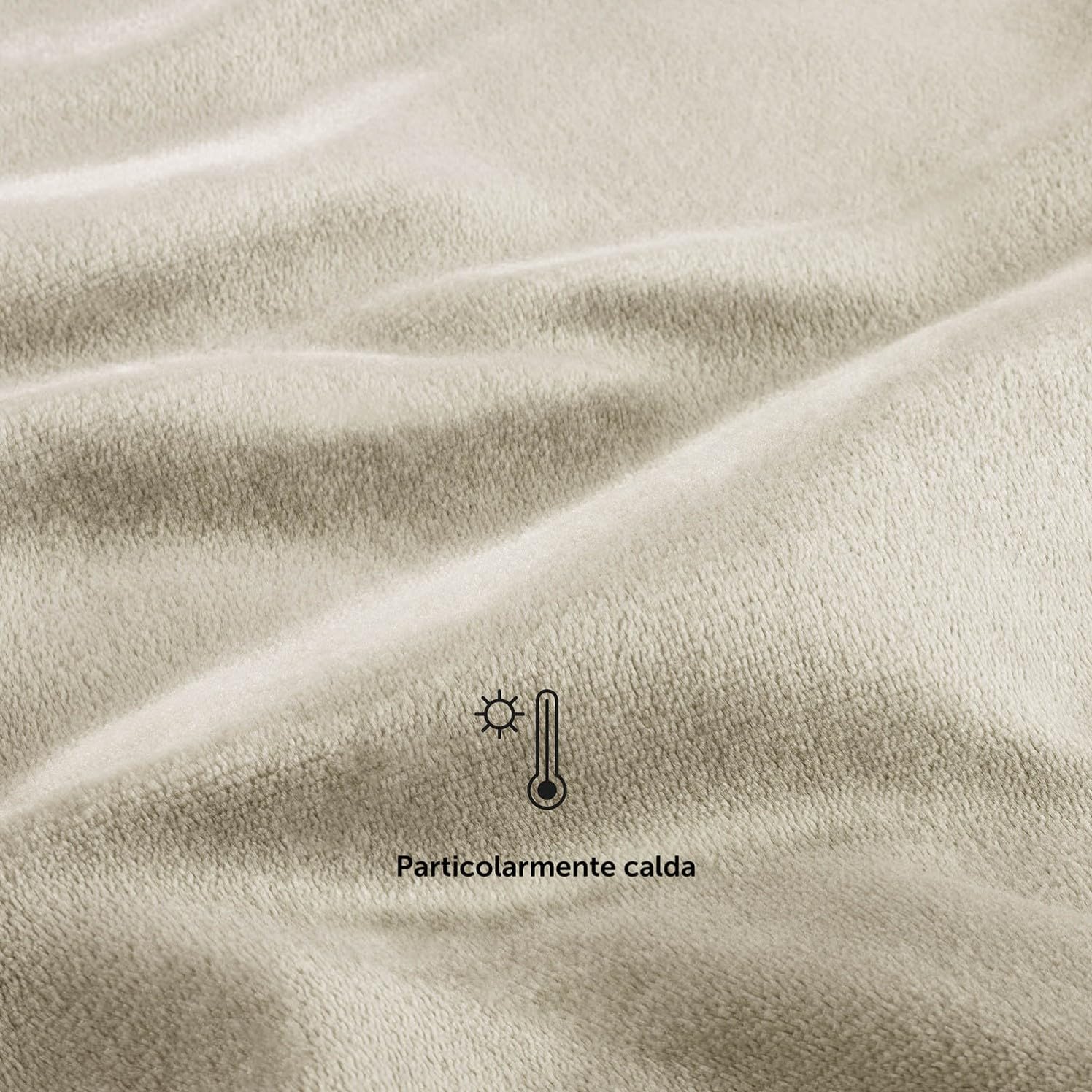 Blumtal Coperta Pile 150x200cm - Coperta Plaid divano super morbida - Coperta Divano certificata OKEO-Tex - winter blanket - coperta plaid pile - coperta in pile divano - plaid pile - in colore sabbia