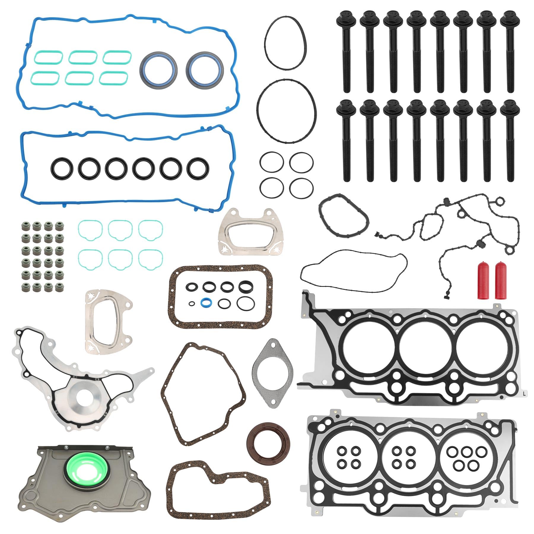 Photo 1 of ***MISSING PARTS-ONLY****MLS Head Gasket Set Lower Gasket Kit, Compatible with 2011-2016 Chrysler 200 300 Ram 1500 C/V Dodge Charger Jeep Wrangler 3.6L V6 Engine, Replace# HS26541PT