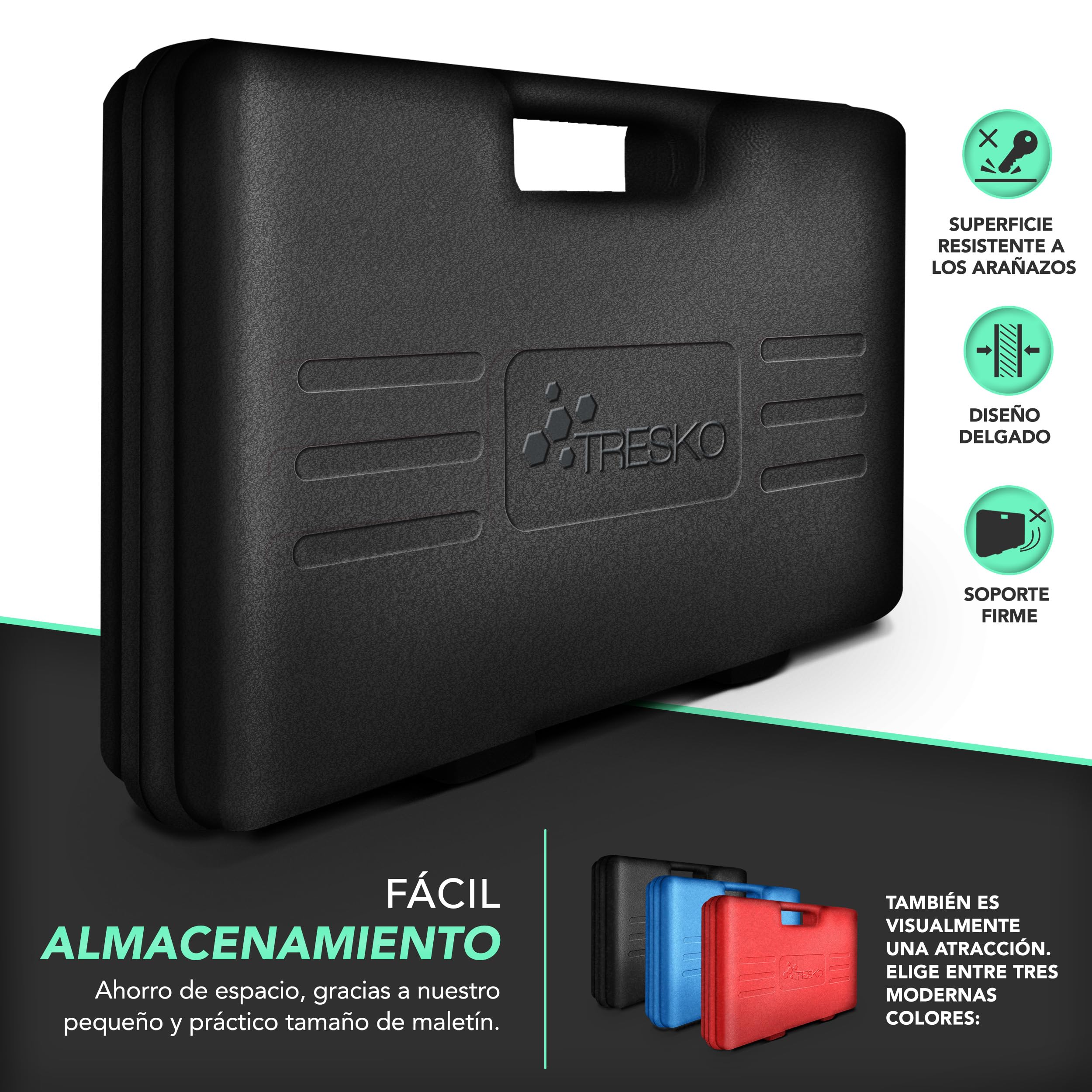 TRESKO® Reposicionador de pistones de Freno 23 Piezas Incl. Guantes para reposicionar el pistón de Freno al Cambiar los Discos, Las Zapatas o Las Pastillas de Freno