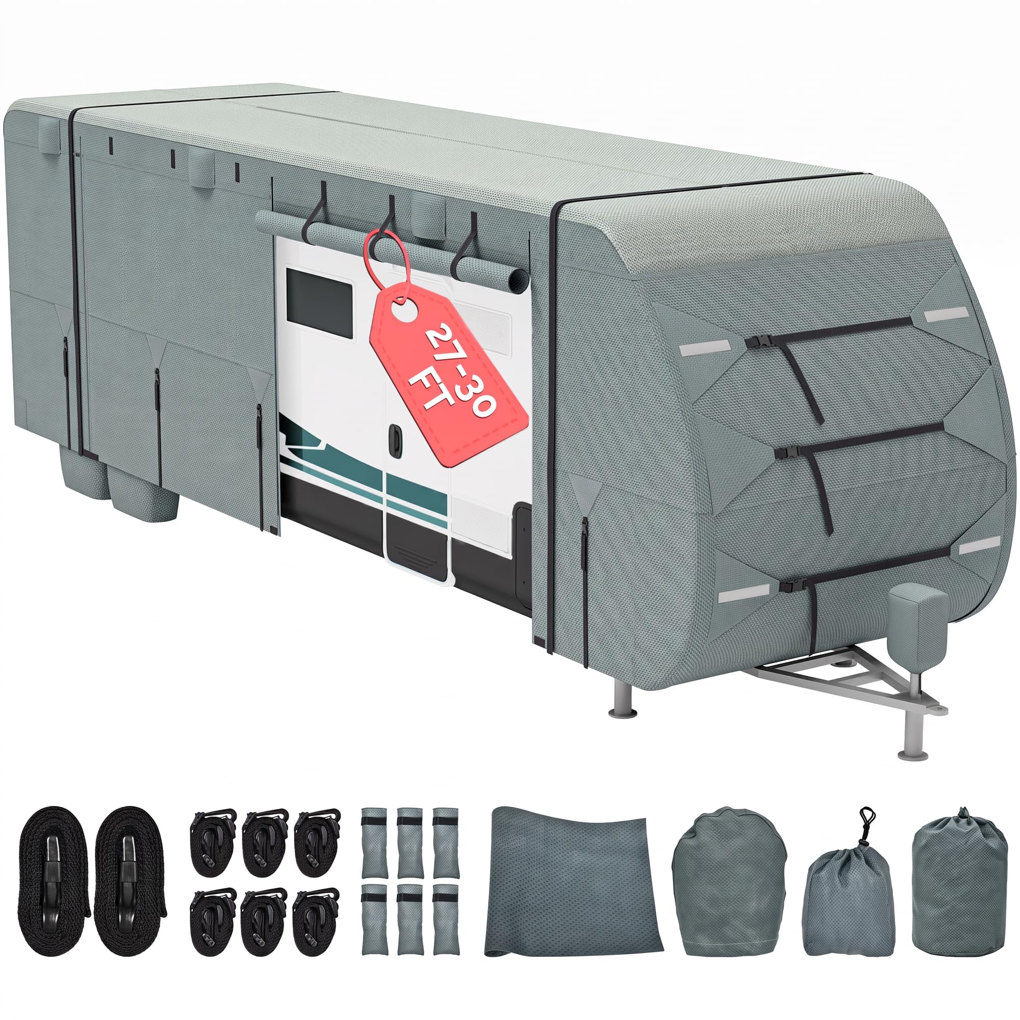 DWVO 27-30FT Travel Trailer Cover RV Cover Camper Cover