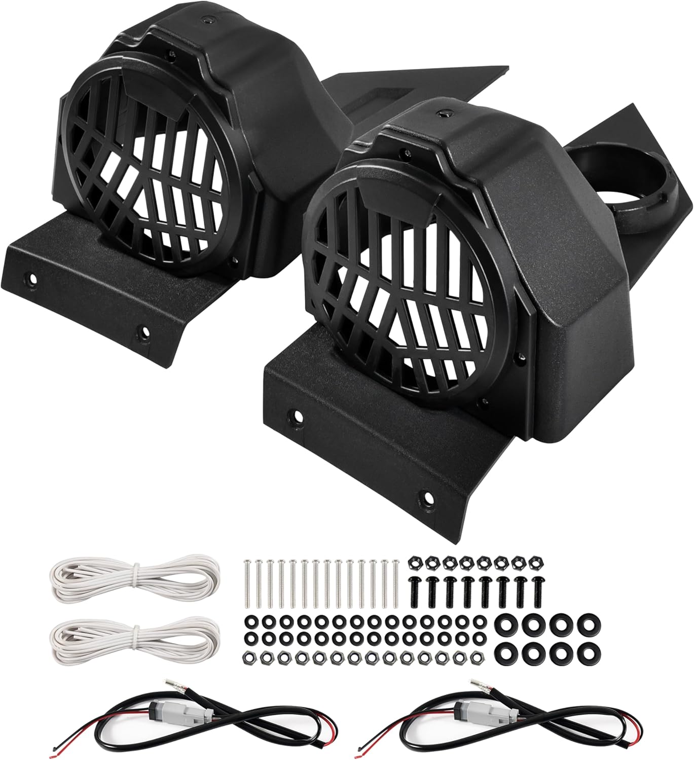 6.5" Speaker Enclosures Pods for Polaris Slingshot 2020-2025, Rear Seat 6.5in Speaker Panels Mounts Bracket for Polaris Slingshot S SL SLR R LE 2020-2025 Accessories (2PCS)