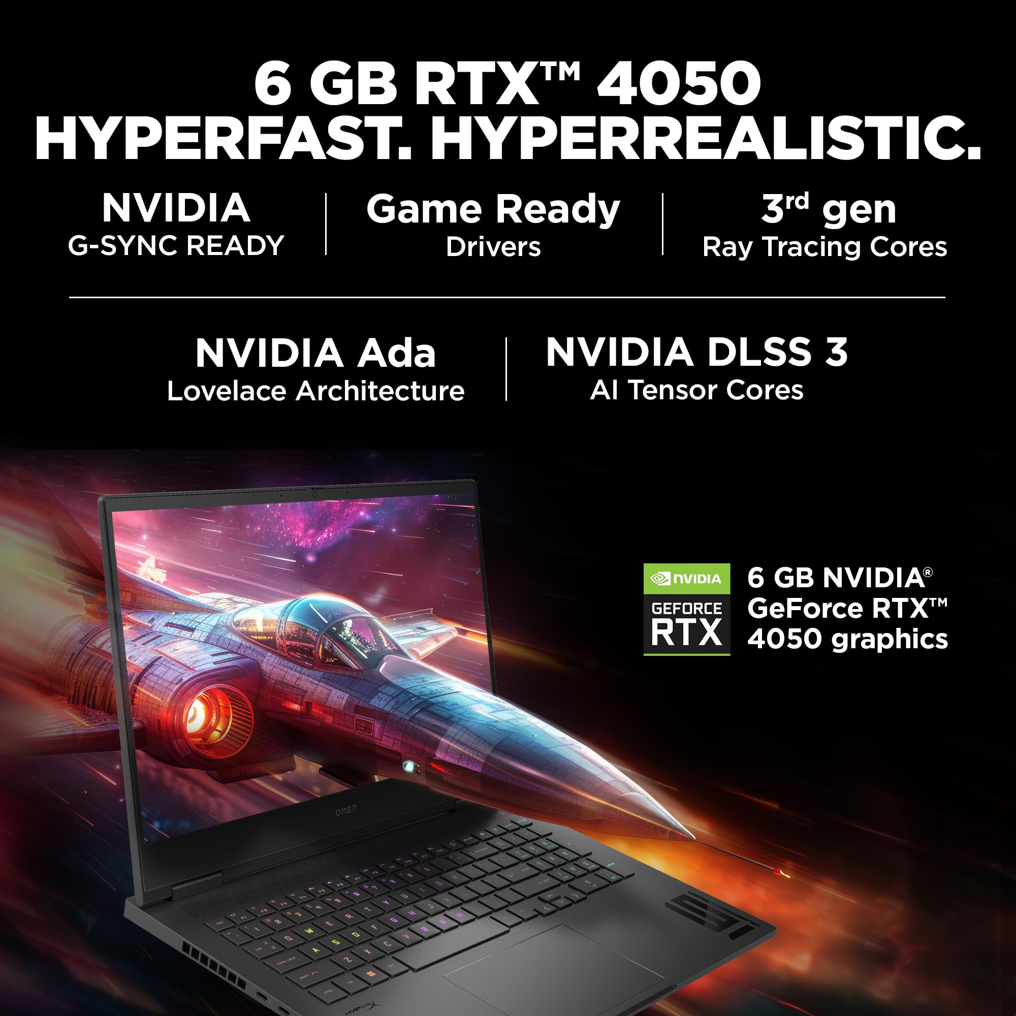 HP OMEN Gaming, 14th Gen Intel Core i7-14650HX, 6GB NVIDIA RTX