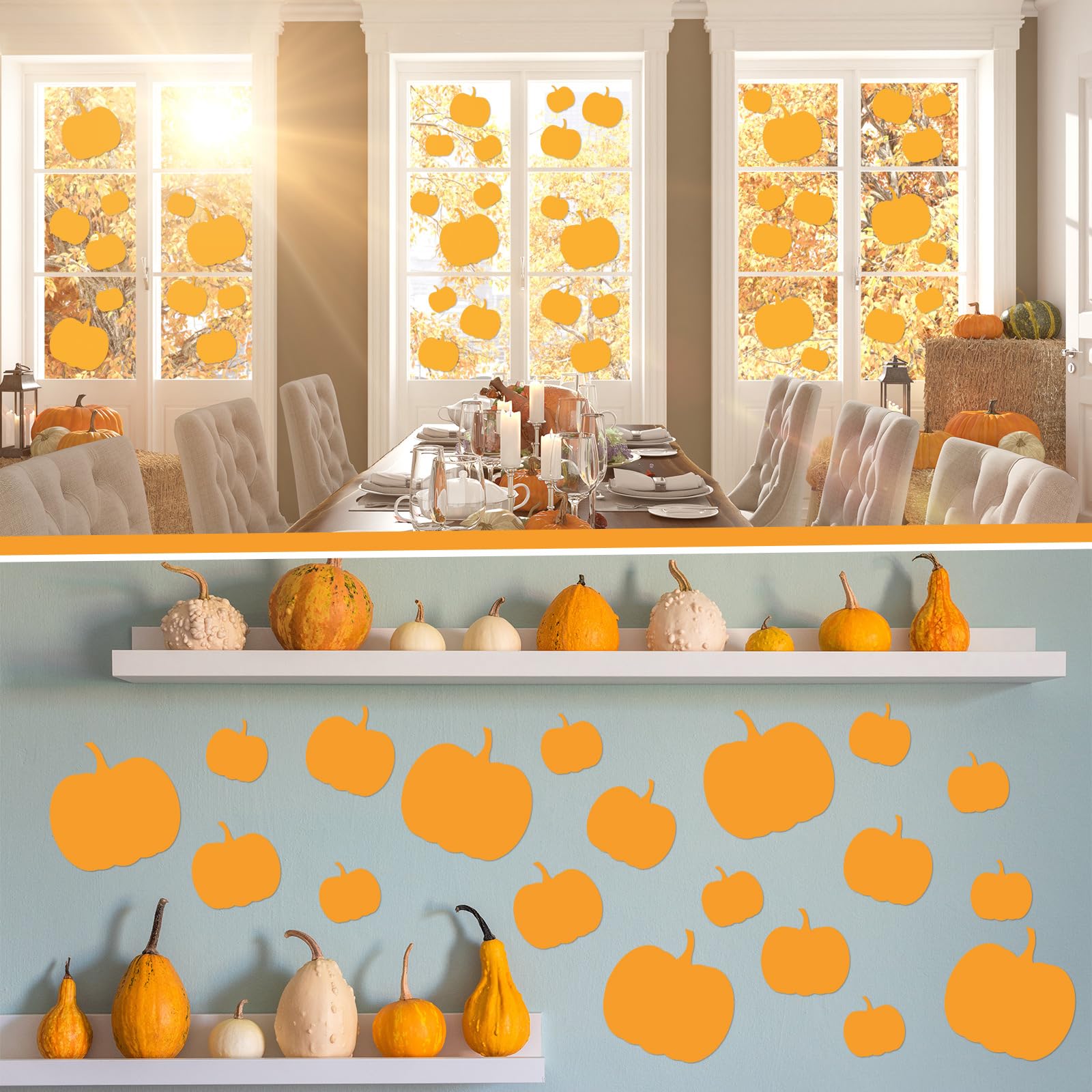Snapklik.com : 90 Pcs Pumpkin Cutouts Classroom Bulletin Board ...