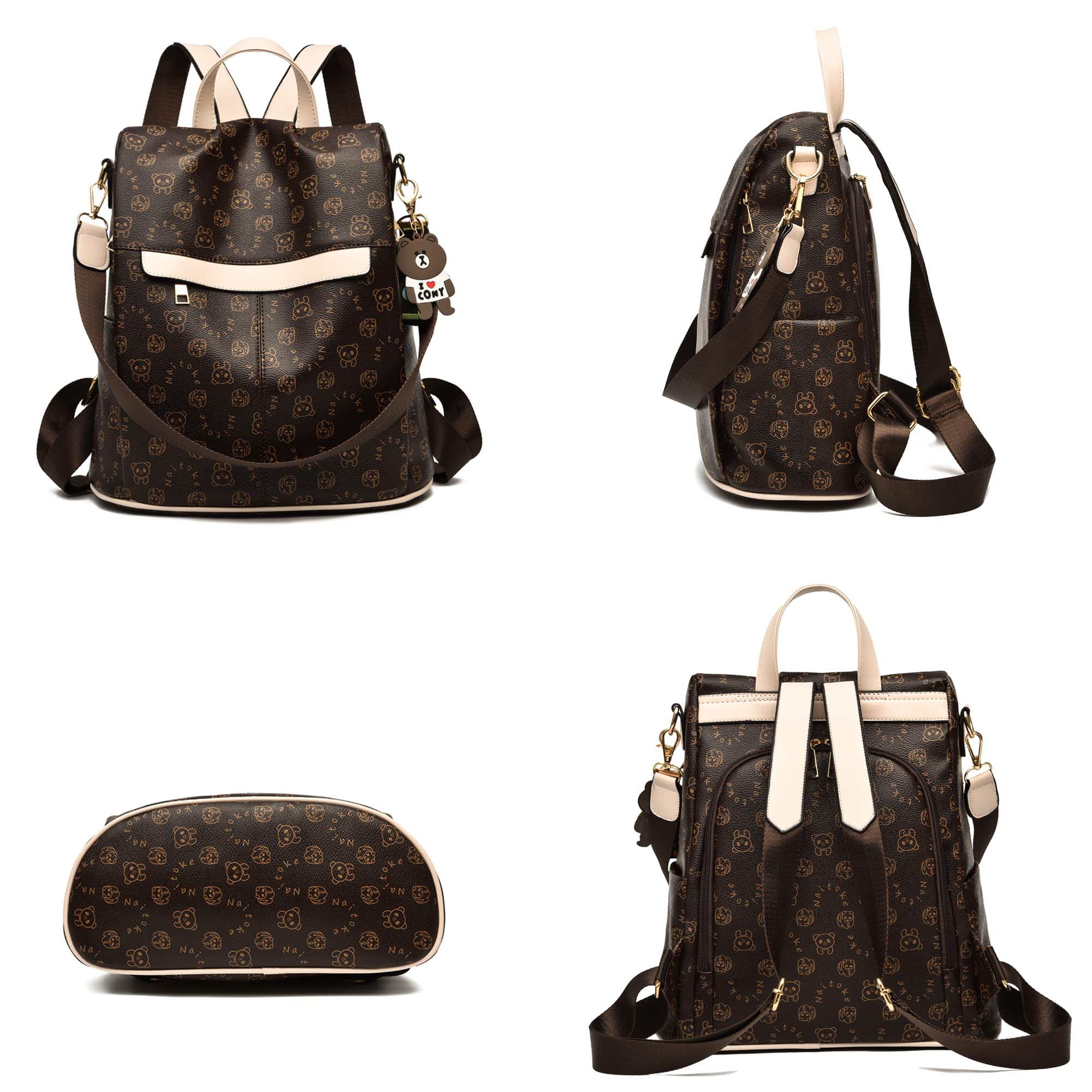 shepretty Zaino Donna Borsa Tracolla Zainetto impermeabile.