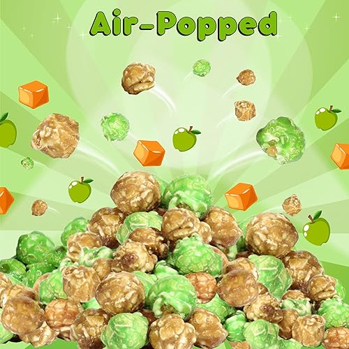 Miniatura 3 de Mezcla gourmet de palomitas de maíz de manzana caramelo de It's Delish, bolsa a granel de 2 libras  Aperitivo de maíz carmel glaseado dulce y